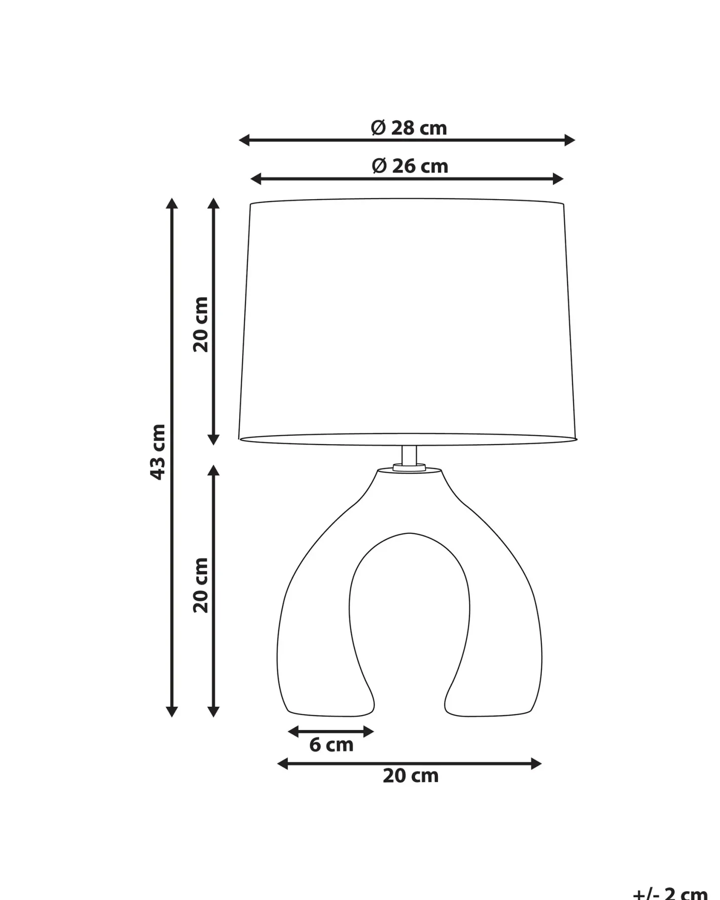 Lampa stołowa ABBIE Ceramika Jasnozielony