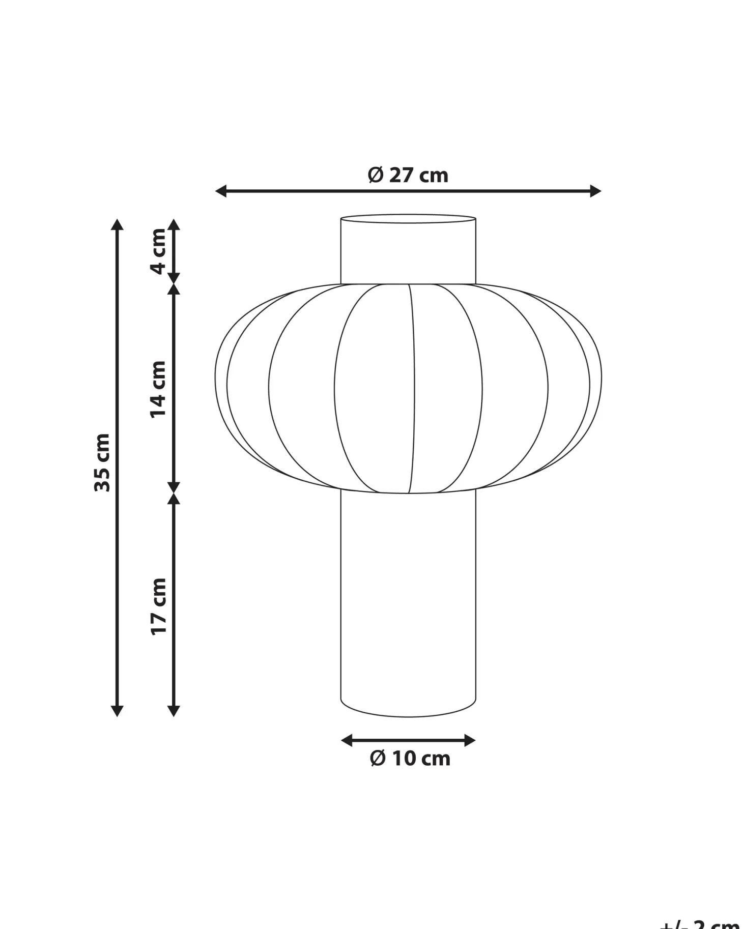 Lampa stołowa ABENS Drewno Jasnobrązowy