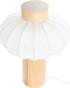 Lampa stołowa ABENS Drewno Jasnobrązowy