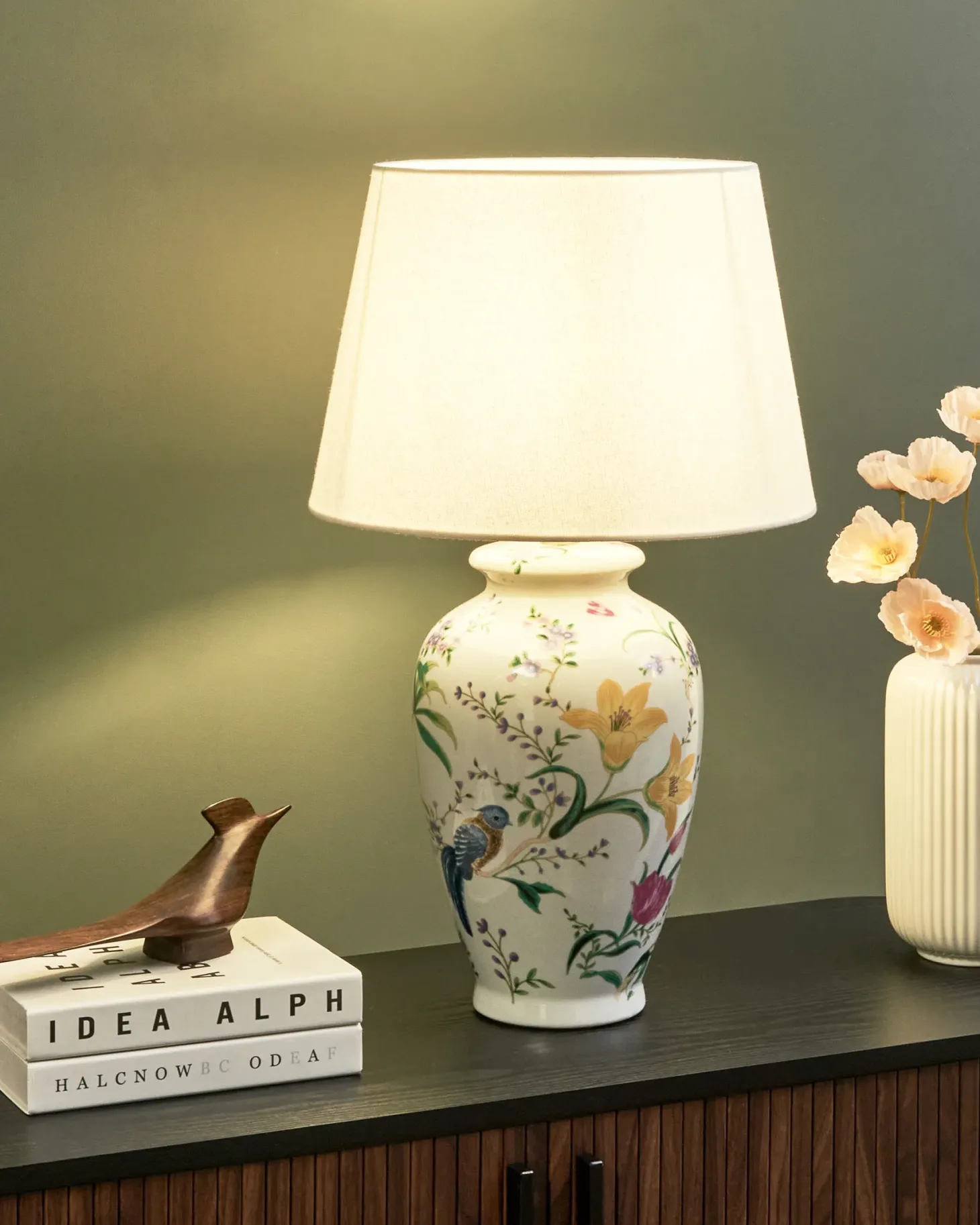 Lampa stołowa ACROSSO Porcelana Biały