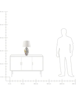 Lampa stołowa ACROSSO Porcelana Biały