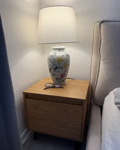 Lampa stołowa ACROSSO Porcelana Biały