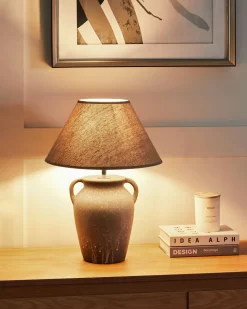 Lampa stołowa AGEFET Ceramika Szary