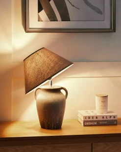 Lampa stołowa AGEFET Ceramika Szary