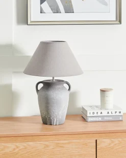 Lampa stołowa AGEFET Ceramika Szary