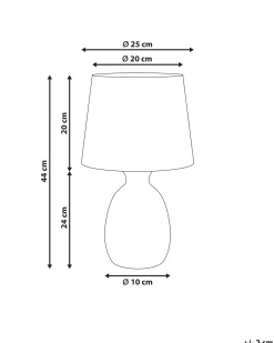 Lampa stołowa AGUAN Ceramika Jasnobeżowy