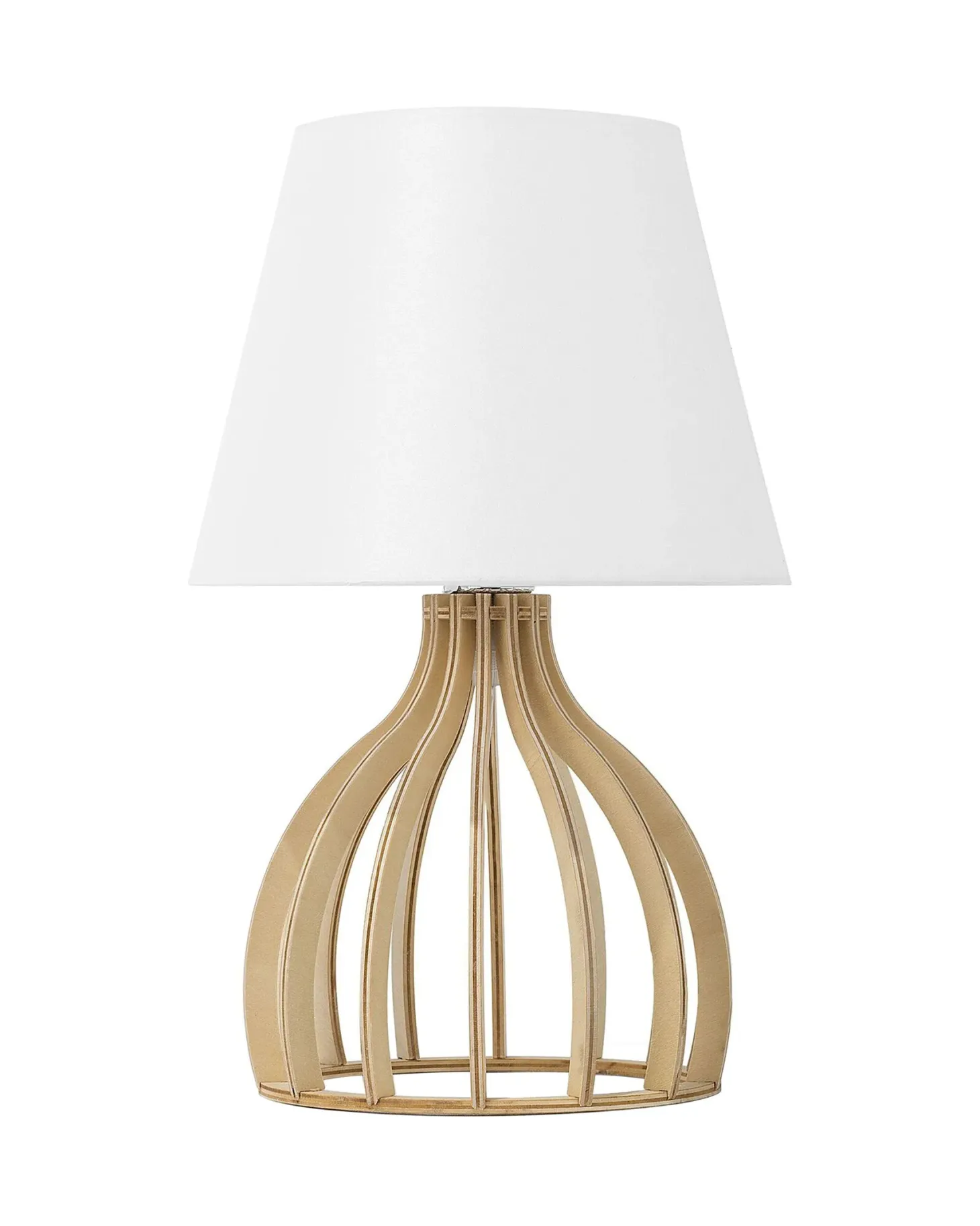 Lampa stołowa AGUEDA Brązowy/ biały