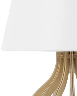 Lampa stołowa AGUEDA Brązowy/ biały
