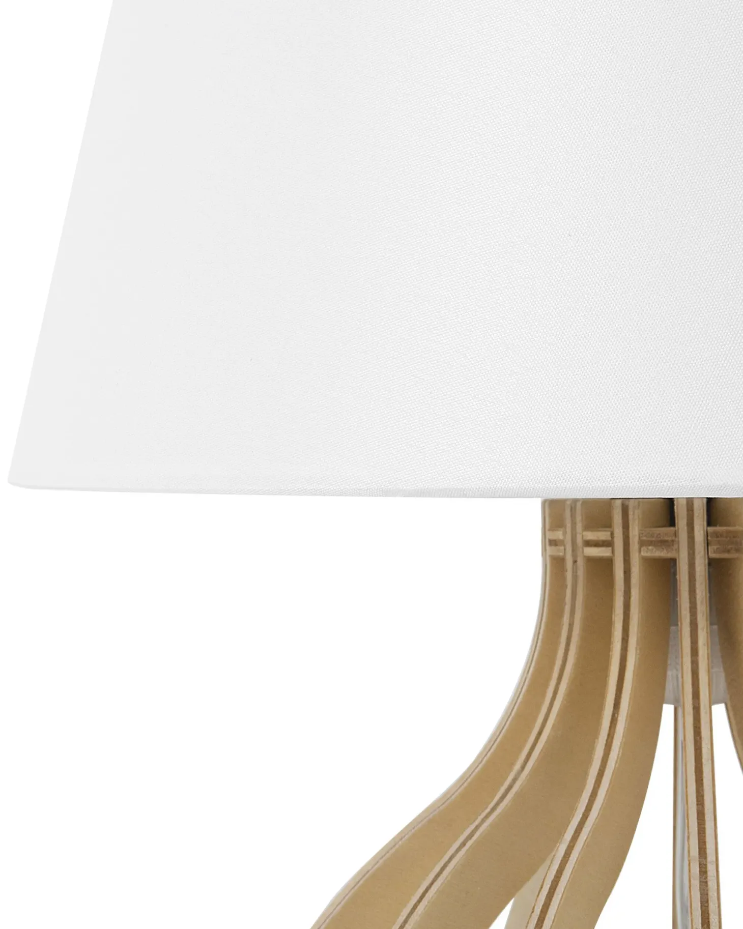 Lampa stołowa AGUEDA Brązowy/ biały