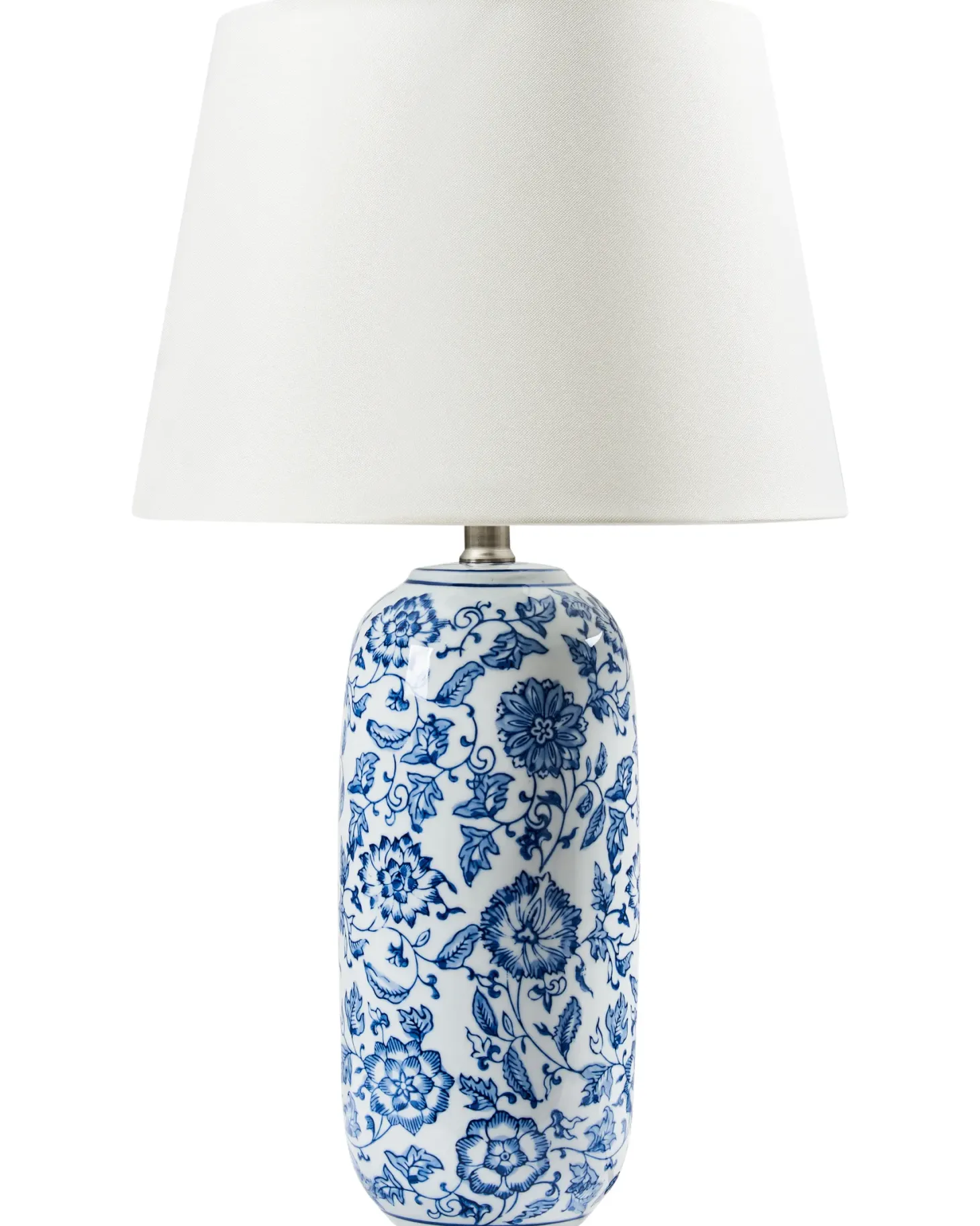 Lampa stołowa AIBONITO Porcelana Biały/ niebieski