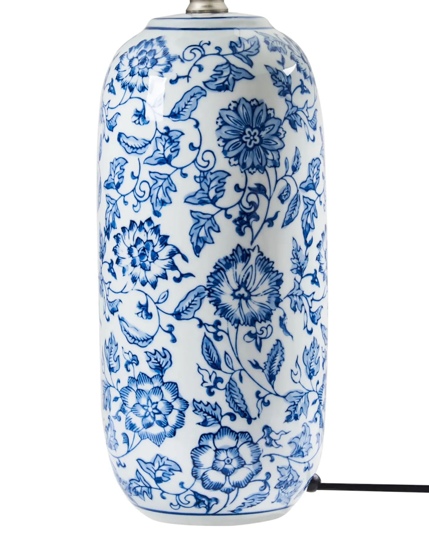 Lampa stołowa AIBONITO Porcelana Biały/ niebieski