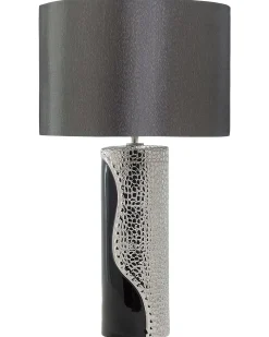 Lampa stołowa AIKEN Porcelana Czarny