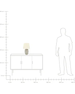 Lampa stołowa ALLIKA Ceramika Złoty