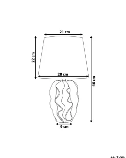 Lampa stołowa ALLIKA Ceramika Złoty