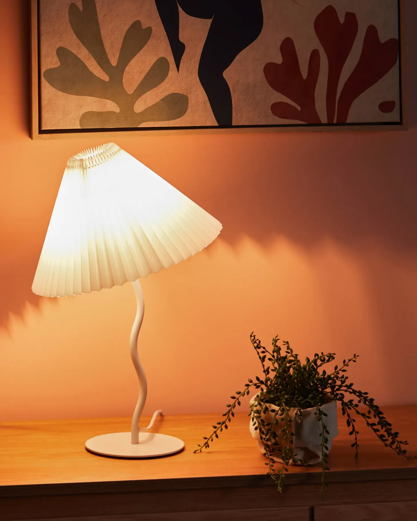 Lampa stołowa ALWERO Metal Biały