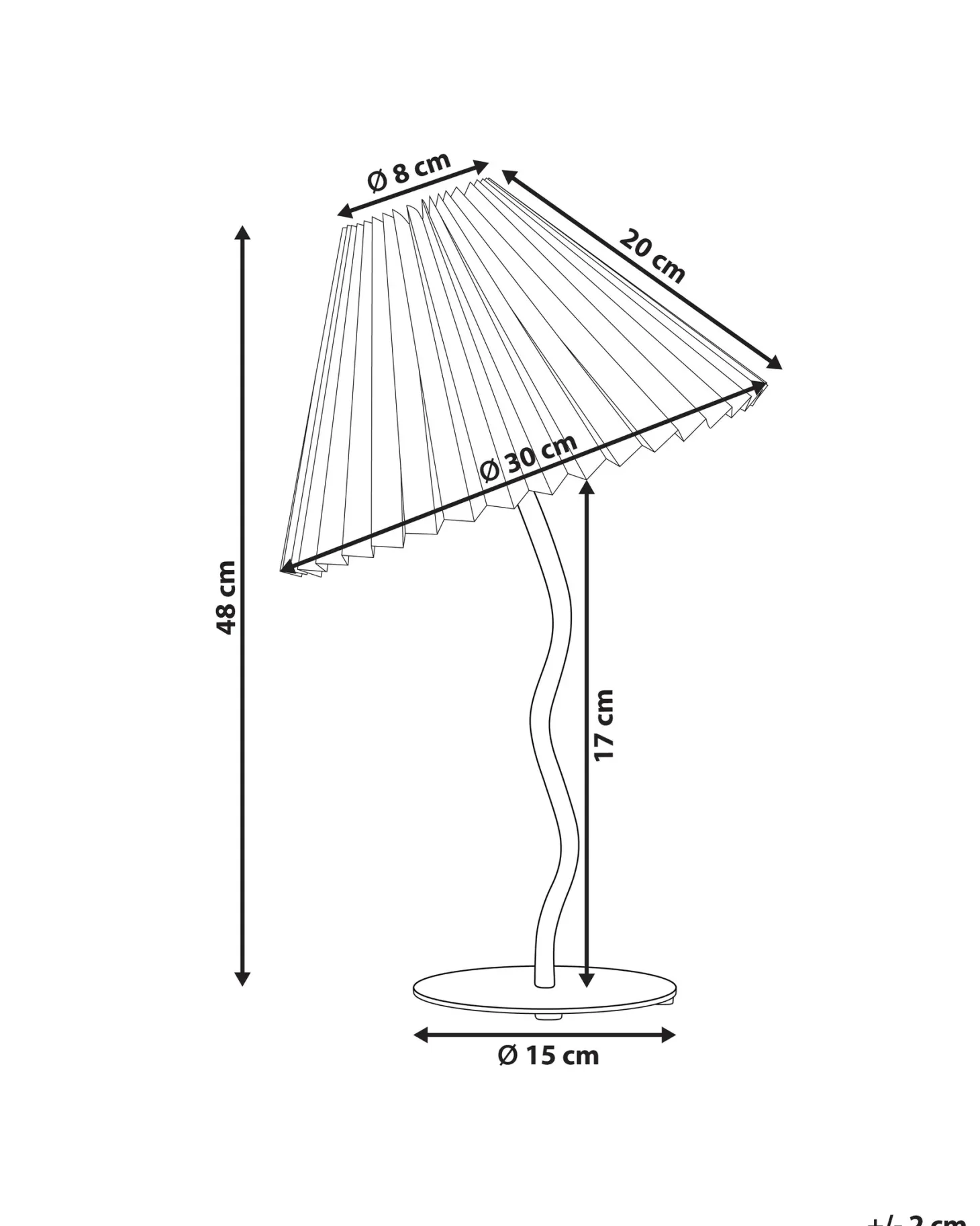 Lampa stołowa ALWERO Metal Biały