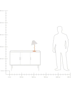 Lampa stołowa ALWERO Metal Pomarańczowy