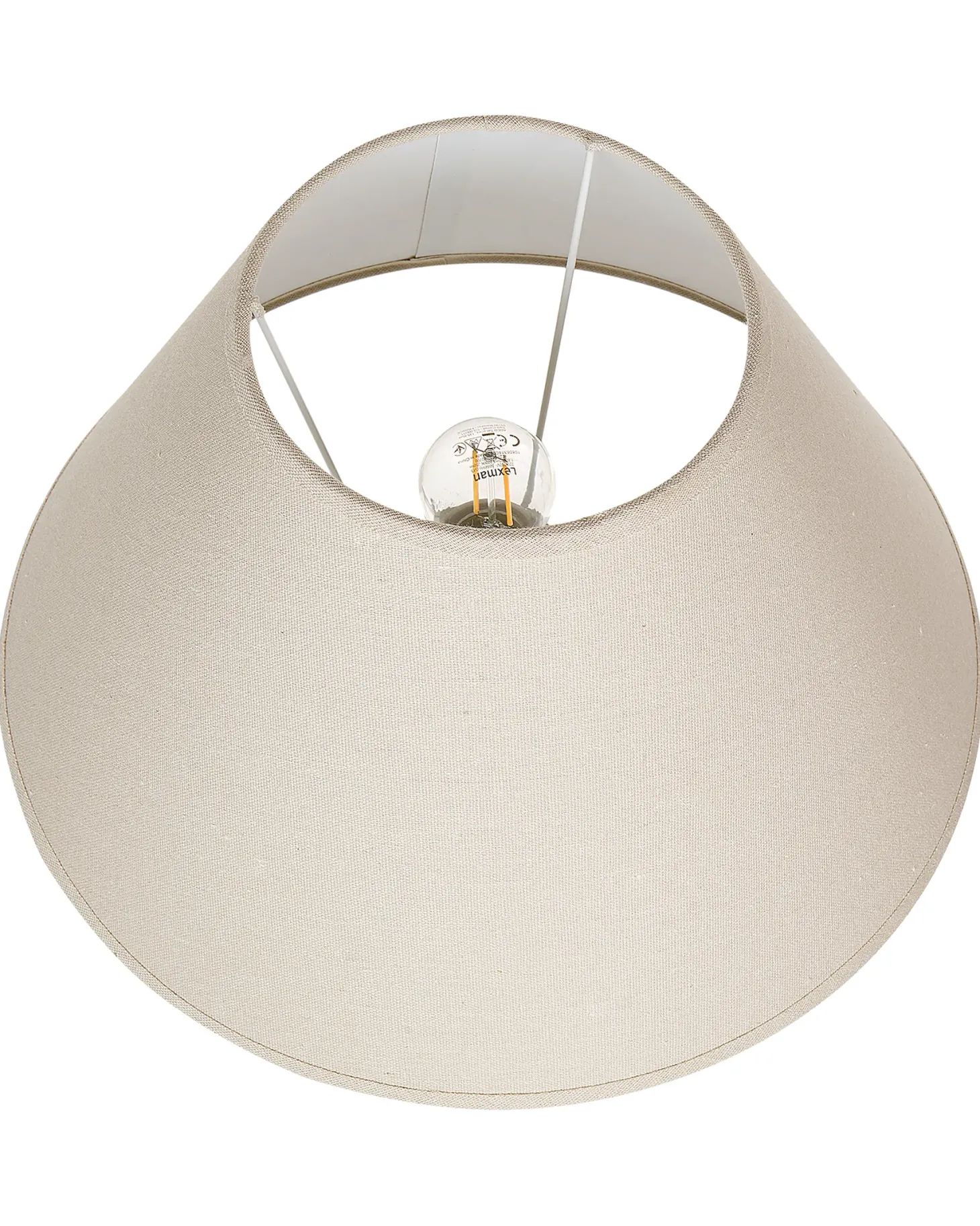 Lampa stołowa AMBLO Ceramika Złamana biel