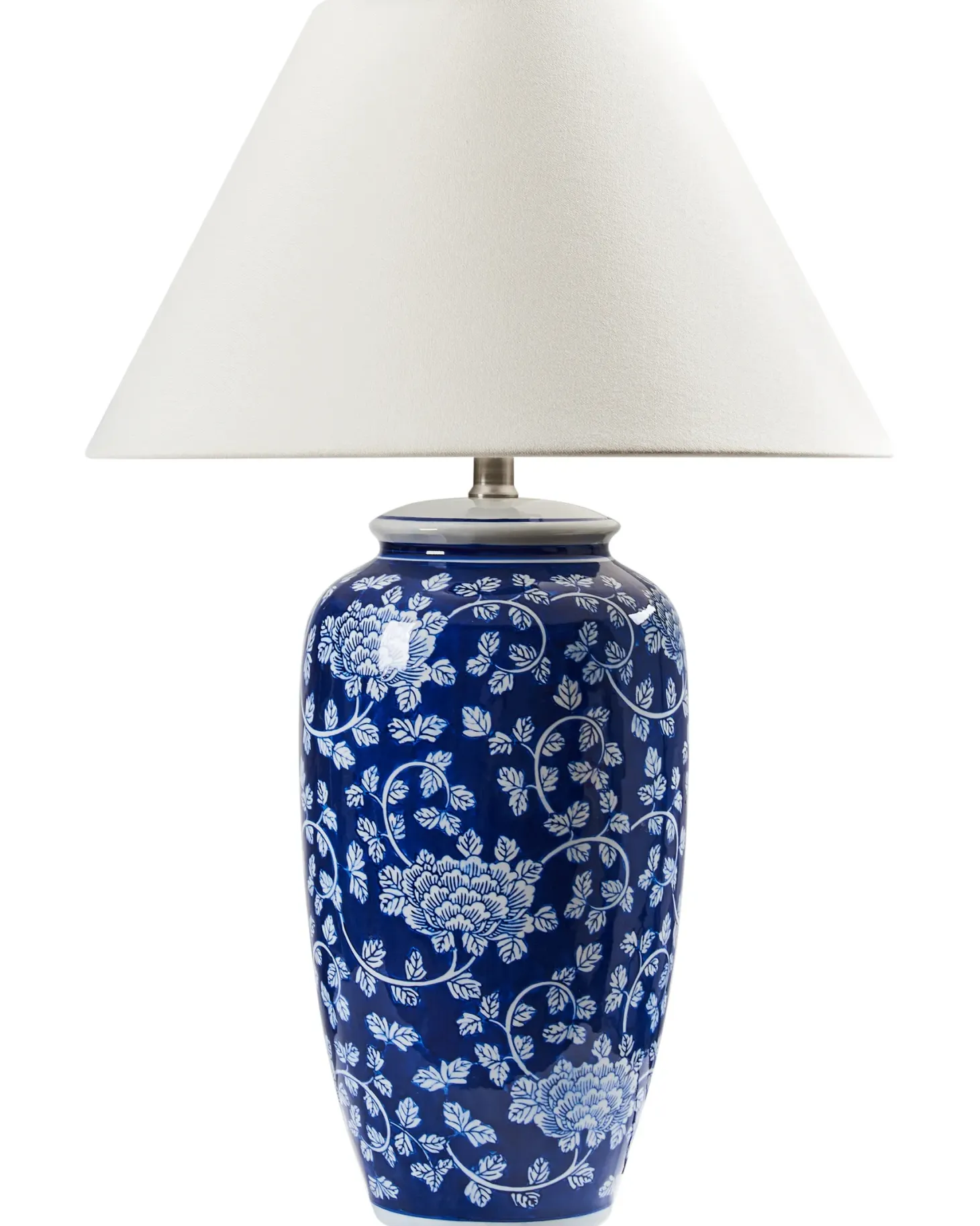 Lampa stołowa ANGELES Porcelana Niebieski