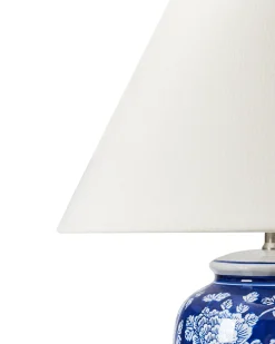 Lampa stołowa ANGELES Porcelana Niebieski