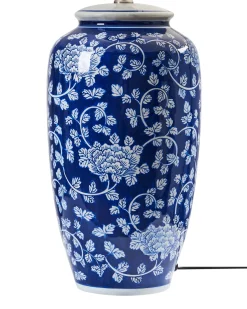 Lampa stołowa ANGELES Porcelana Niebieski