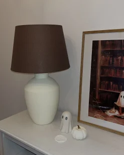 Lampa stołowa ARCOS Ceramika Biały