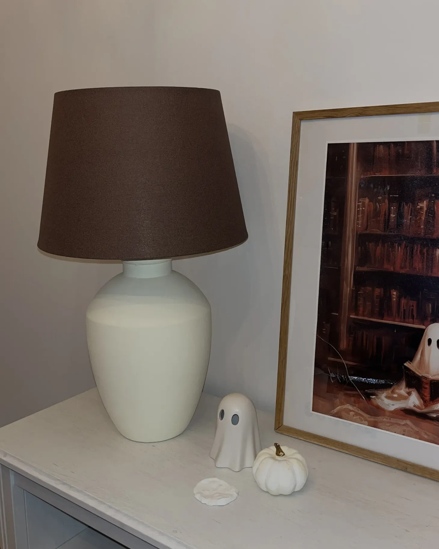Lampa stołowa ARCOS Ceramika Biały