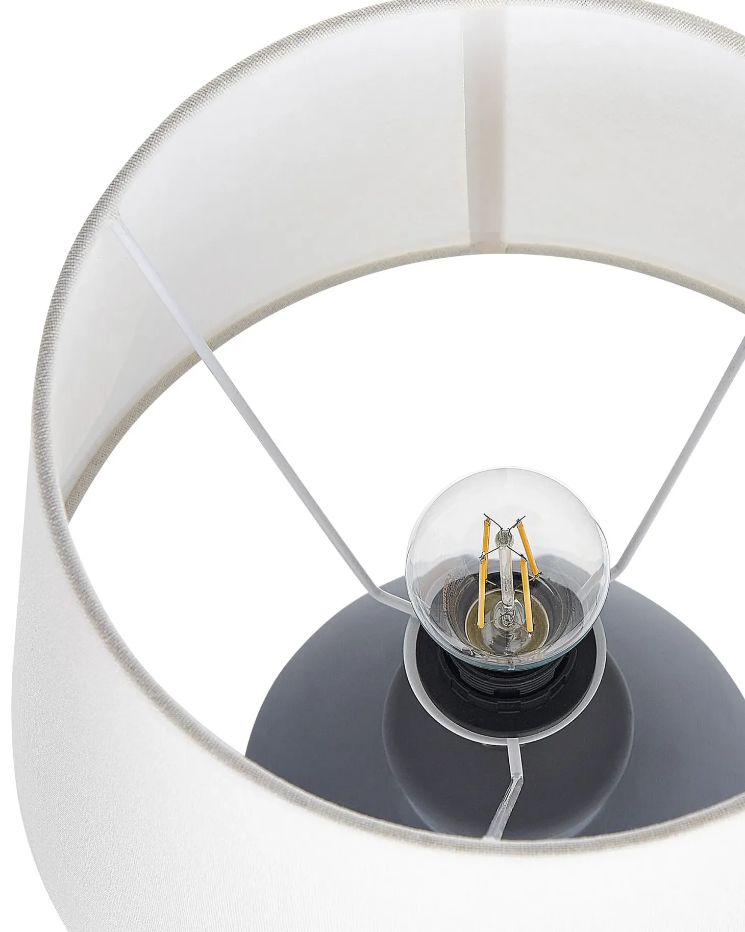 Lampa stołowa ARCOS Ceramika Szary