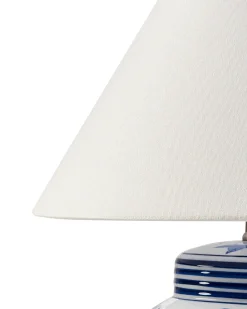 Lampa stołowa ARUNCA Porcelana Biały/ niebieski