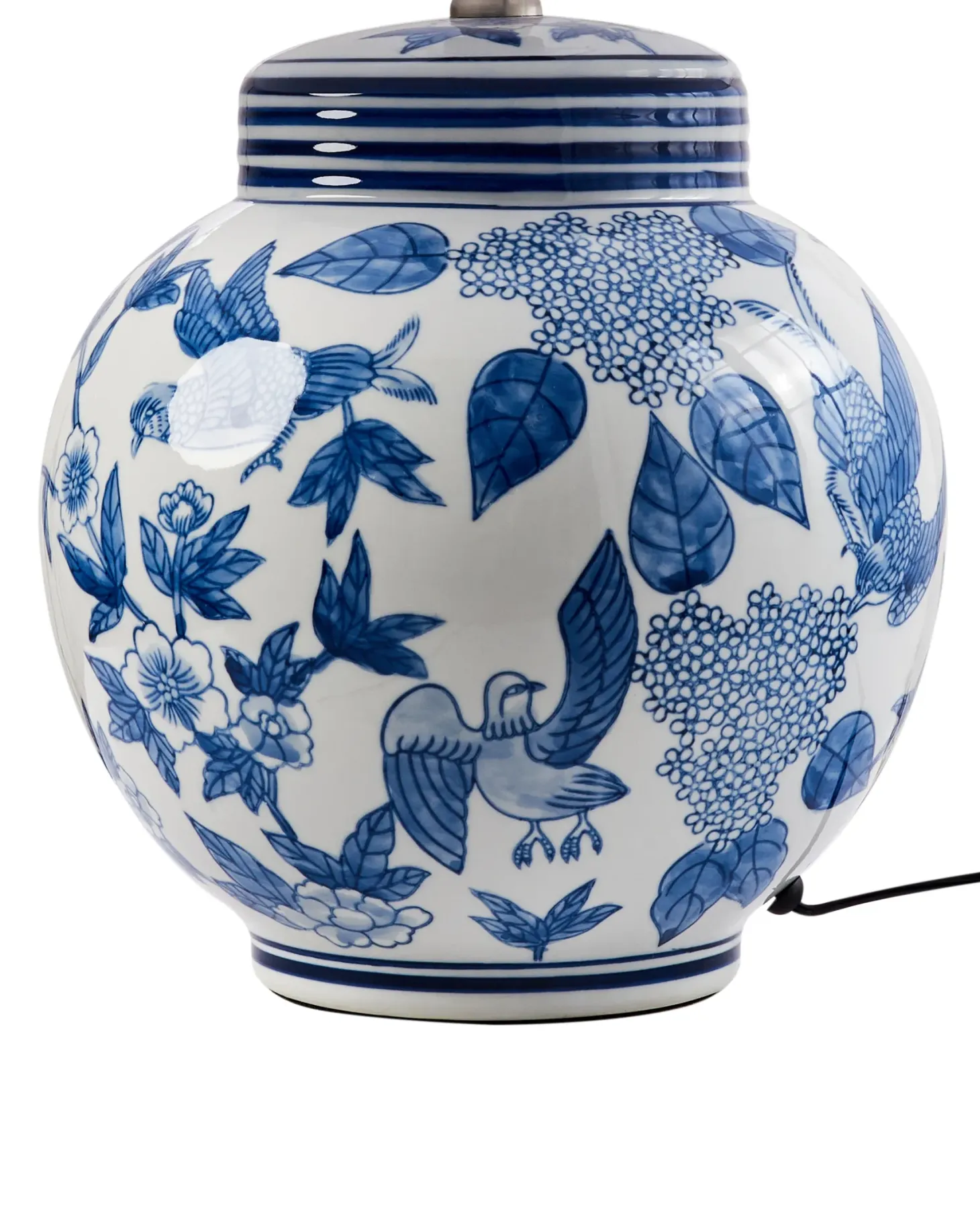 Lampa stołowa ARUNCA Porcelana Biały/ niebieski