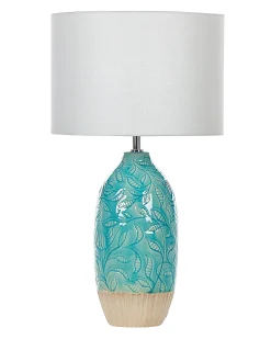 Lampa stołowa ATABA Ceramika Turkusowy
