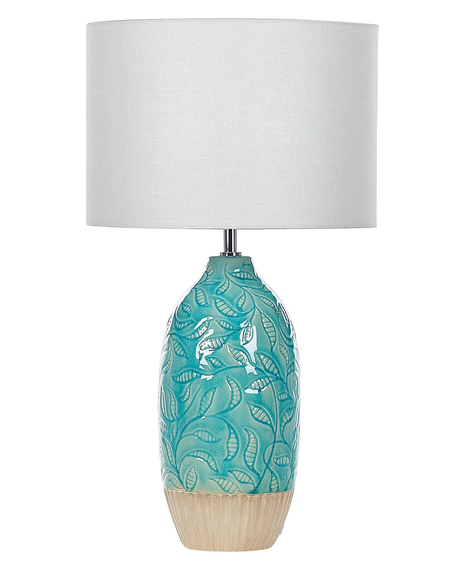 Lampa stołowa ATABA Ceramika Turkusowy