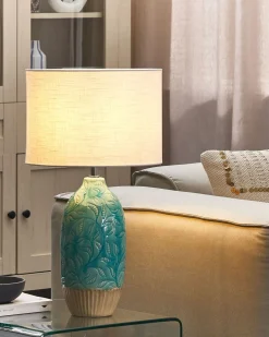Lampa stołowa ATABA Ceramika Turkusowy