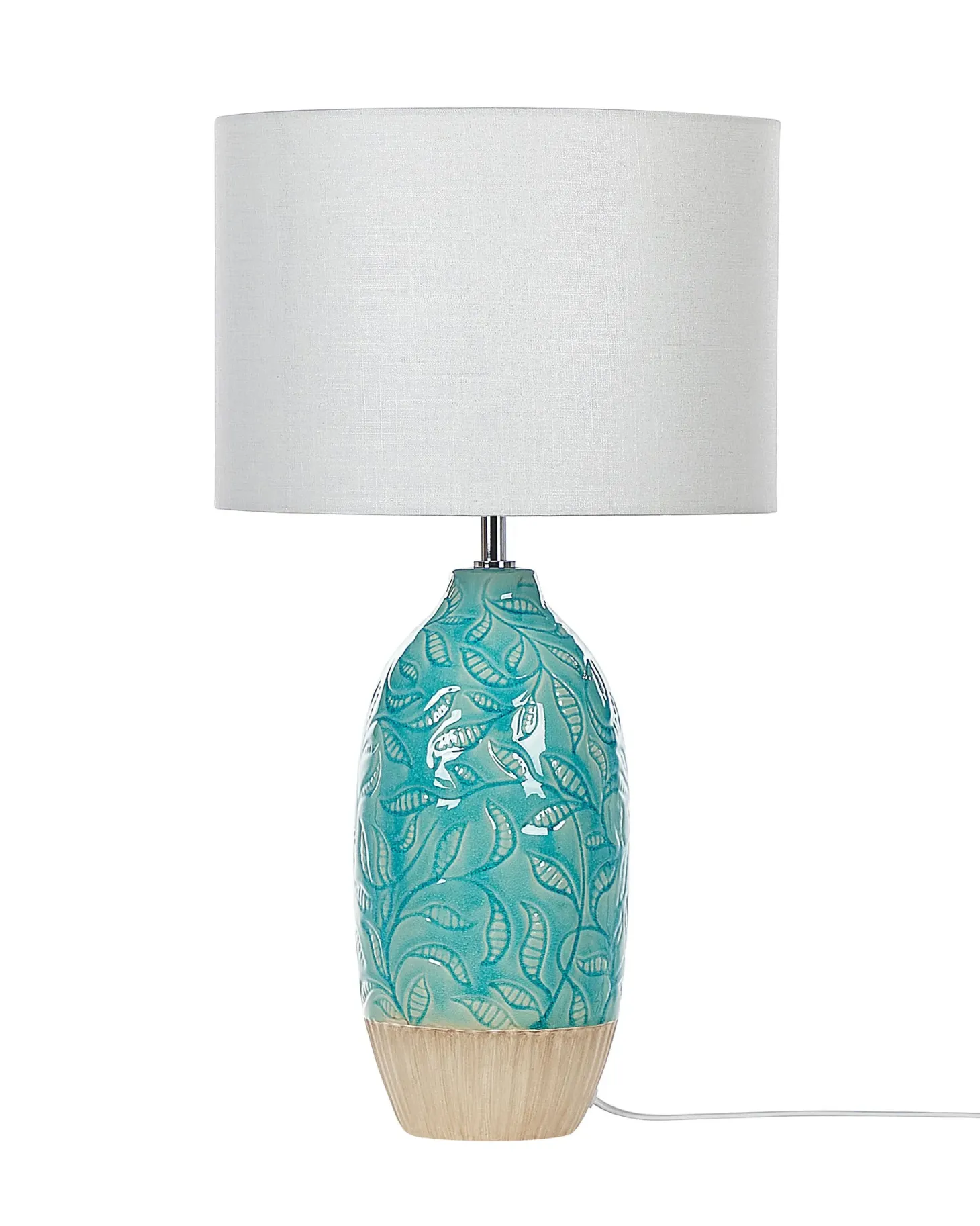 Lampa stołowa ATABA Ceramika Turkusowy