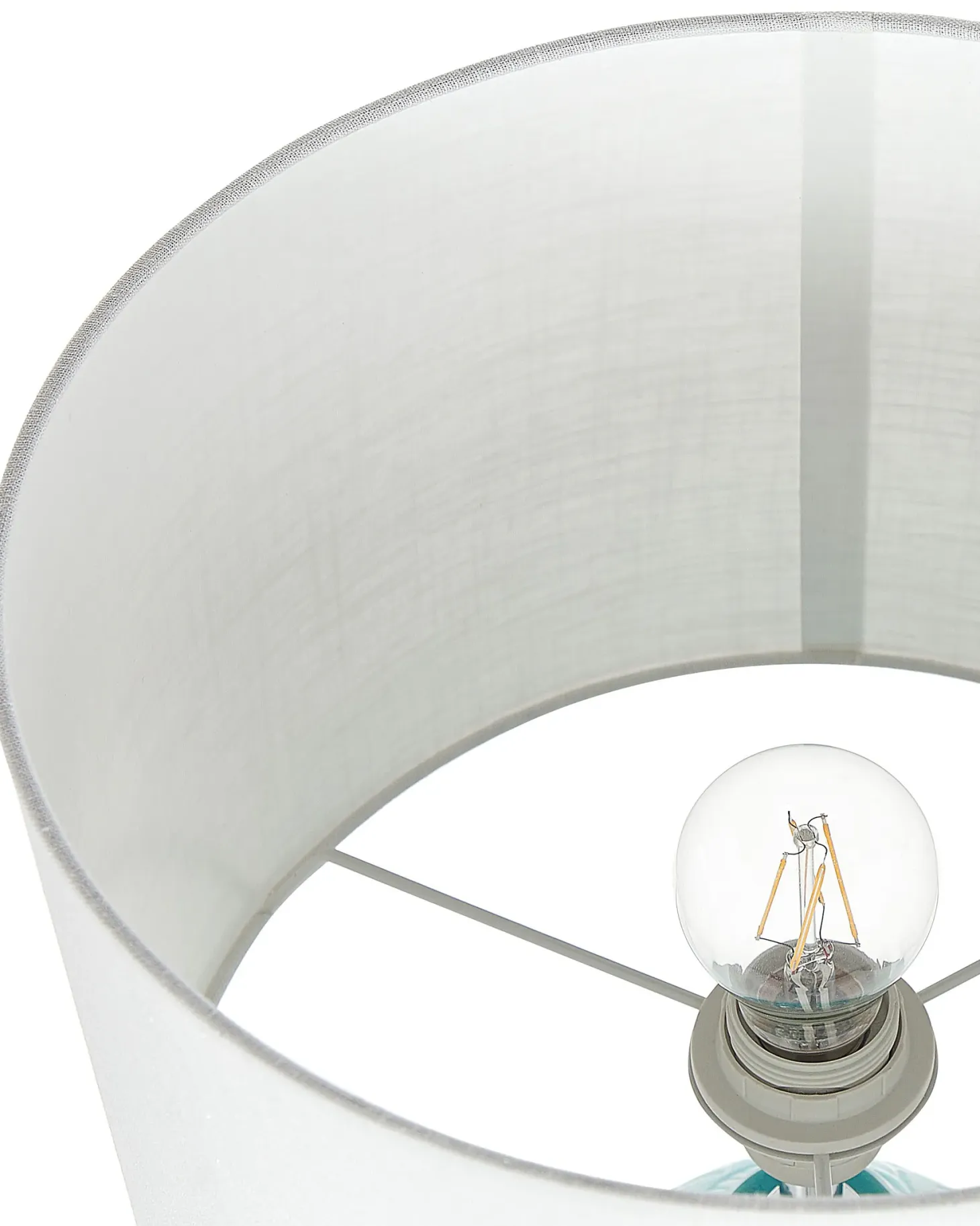 Lampa stołowa ATABA Ceramika Turkusowy