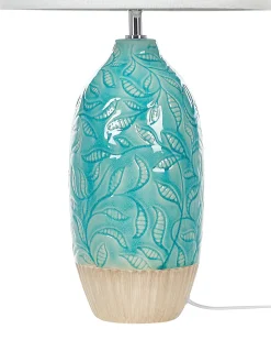 Lampa stołowa ATABA Ceramika Turkusowy