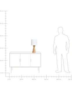 Lampa stołowa ATRAI Hiacynt wodny Naturalny