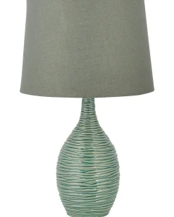 Lampa stołowa ATSAS Ceramika Ciemnozielony