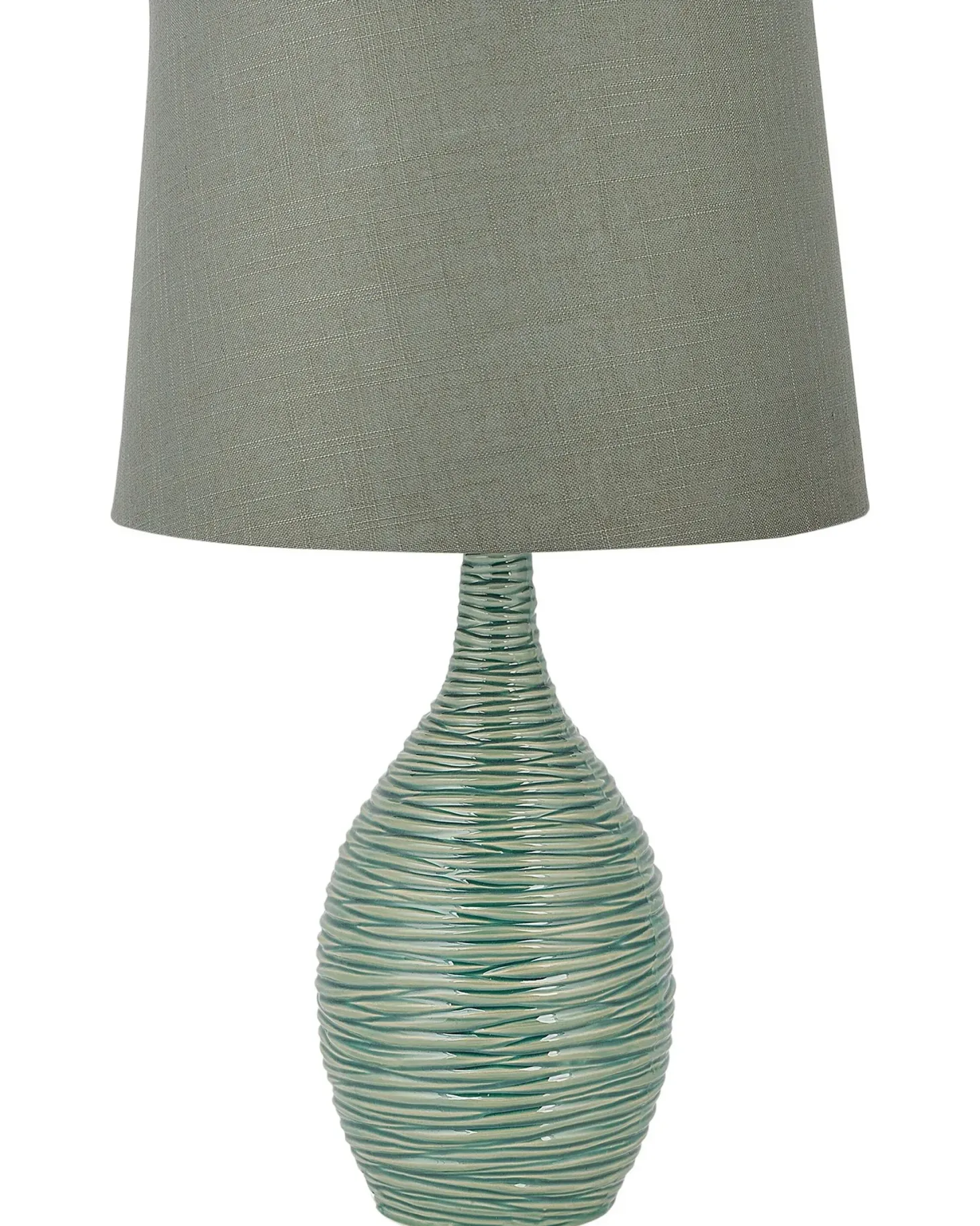 Lampa stołowa ATSAS Ceramika Ciemnozielony