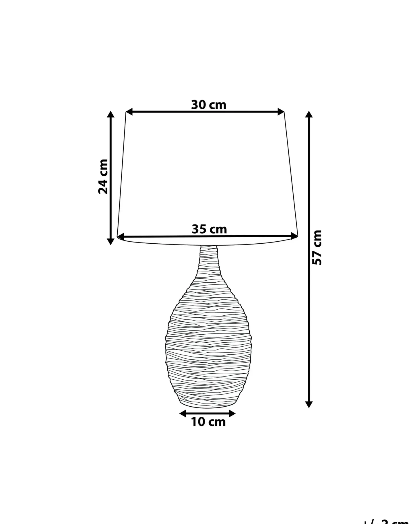 Lampa stołowa ATSAS Ceramika Ciemnozielony