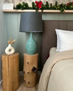 Lampa stołowa ATSAS Ceramika Ciemnozielony