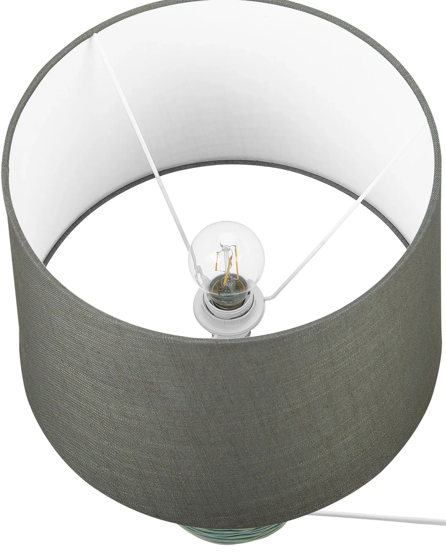 Lampa stołowa ATSAS Ceramika Ciemnozielony