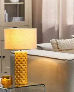 Lampa stołowa BALONNE Ceramika Żółty
