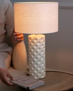 Lampa stołowa BALONNE Ceramika Jasnobeżowy