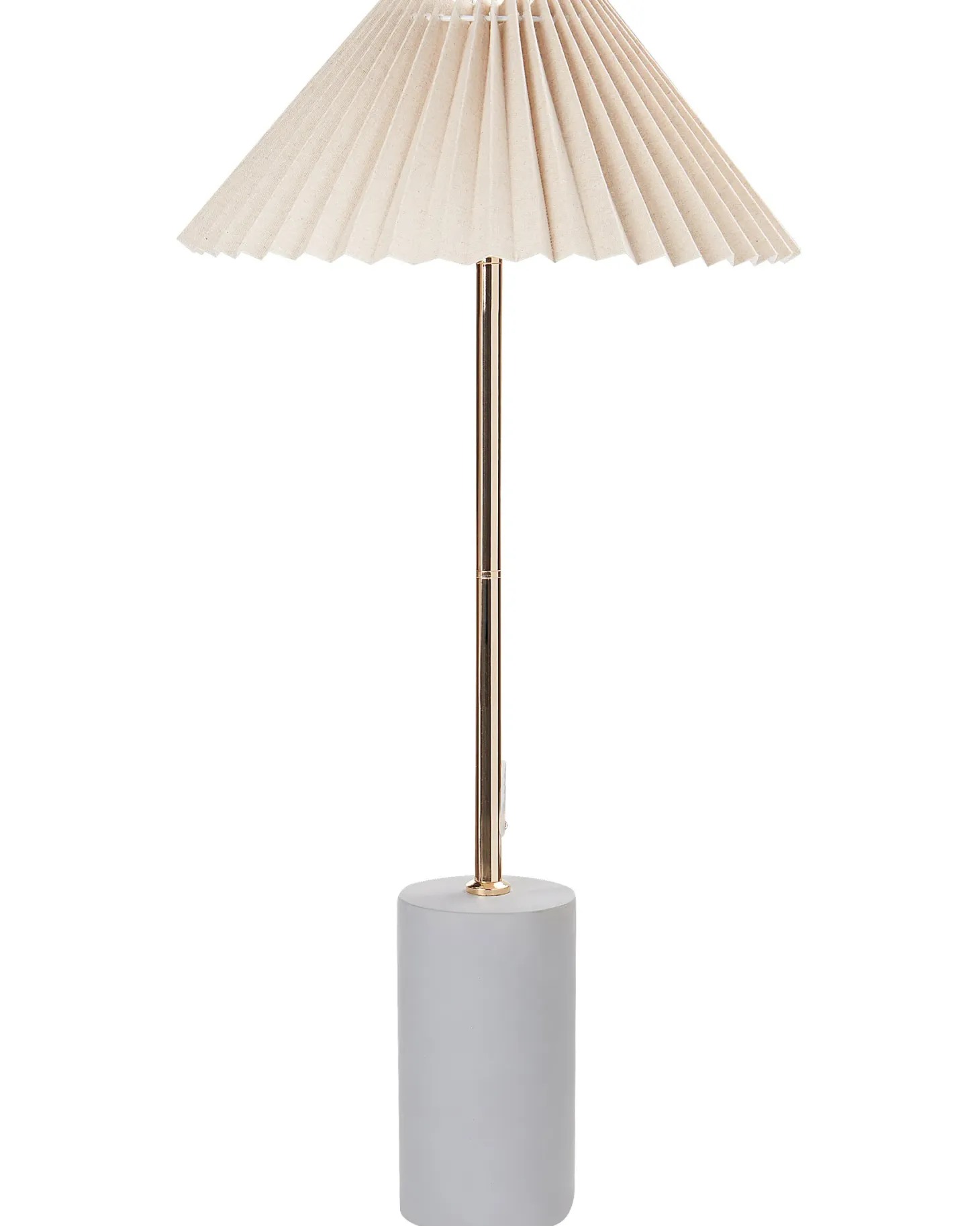 Lampa stołowa BALUARTE Len syntetyczny Beżowy