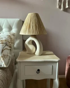 Lampa stołowa BARBAS Ceramika Naturalny