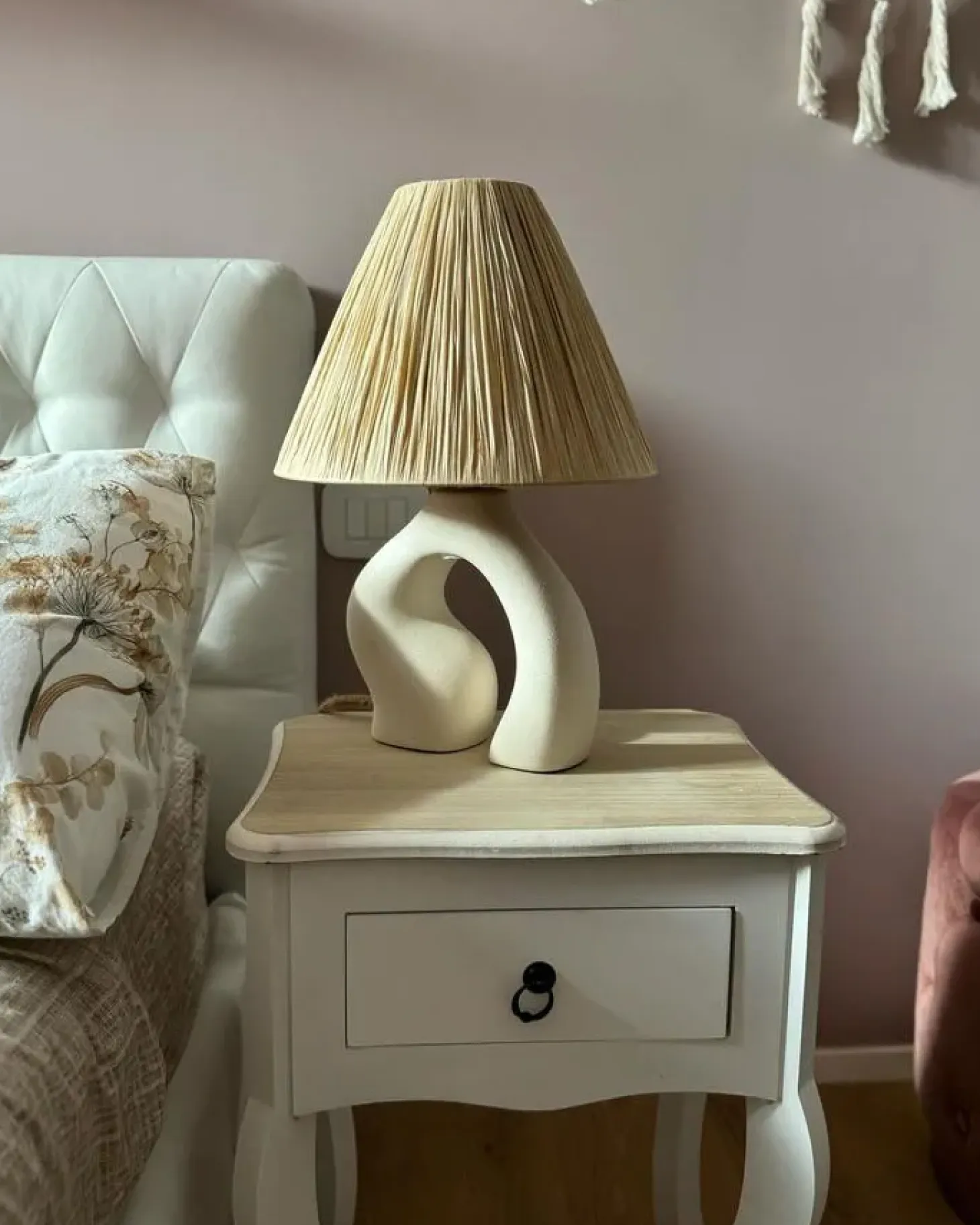 Lampa stołowa BARBAS Ceramika Naturalny