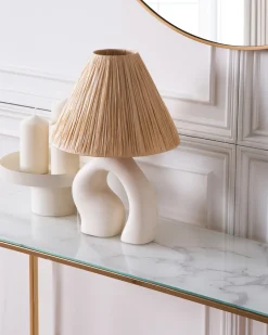 Lampa stołowa BARBAS Ceramika Naturalny