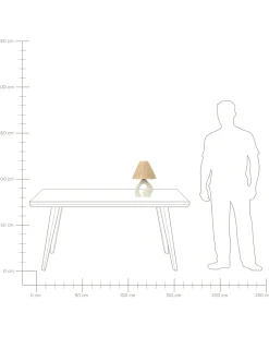 Lampa stołowa BARBAS Ceramika Naturalny