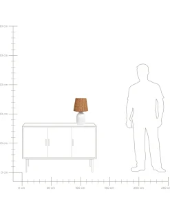 Lampa stołowa BARTANG Ceramika Biały